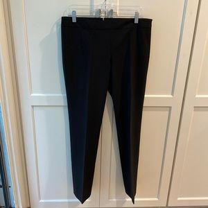 Theory black size 8 pants, side zipper, 8” leg opening, flawless,